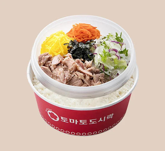 야채참치비빔밥